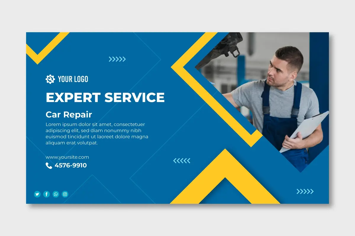 Car Repair Shops profile company design service